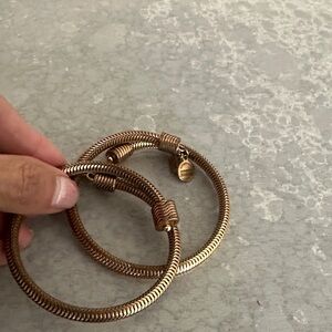 Alex and Ani Gold-Toned Coil Bracelets